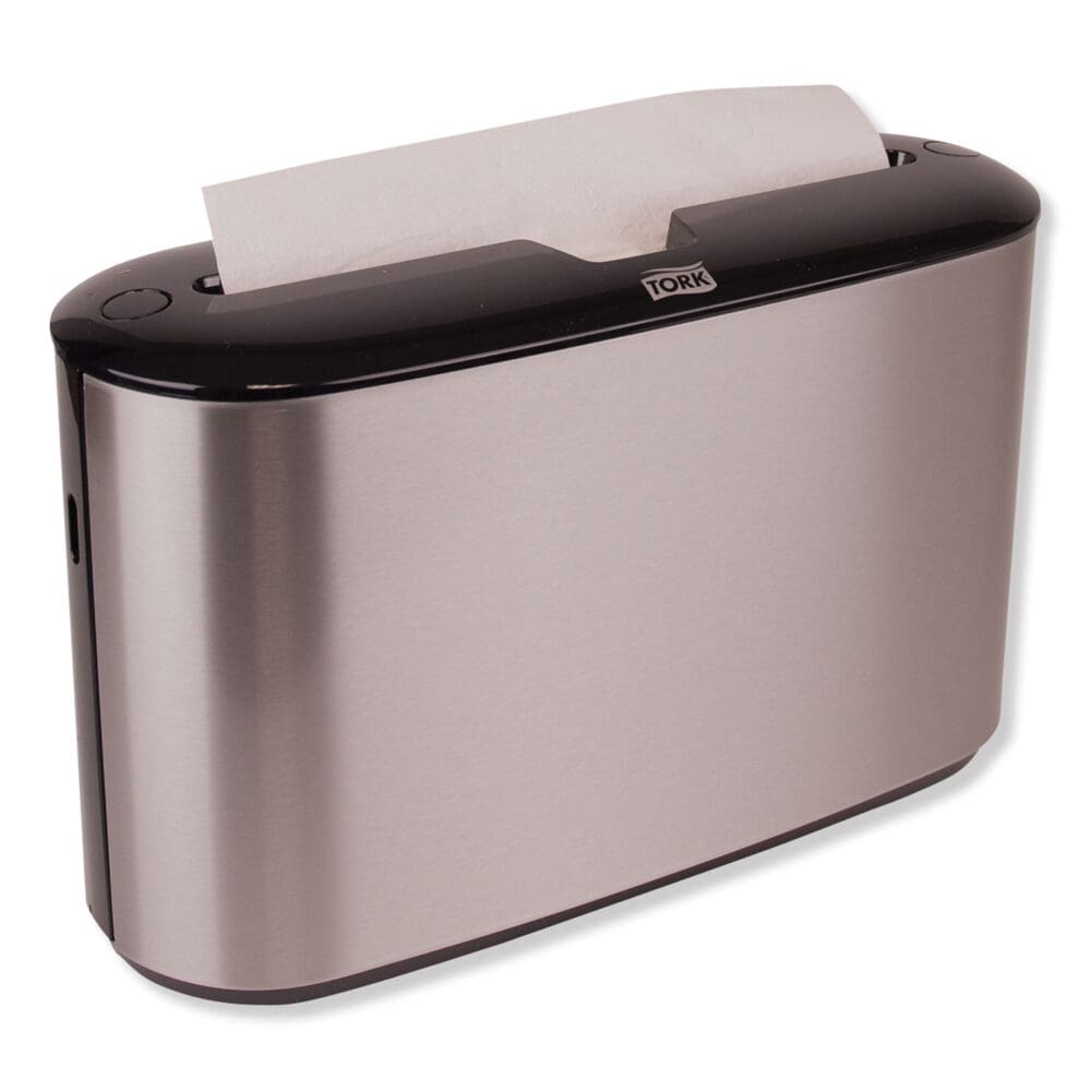 Xpress Countertop Towel Dispenser, 12.68 x 4.56 x 7.92, Stainless Steel/Black - Image 7