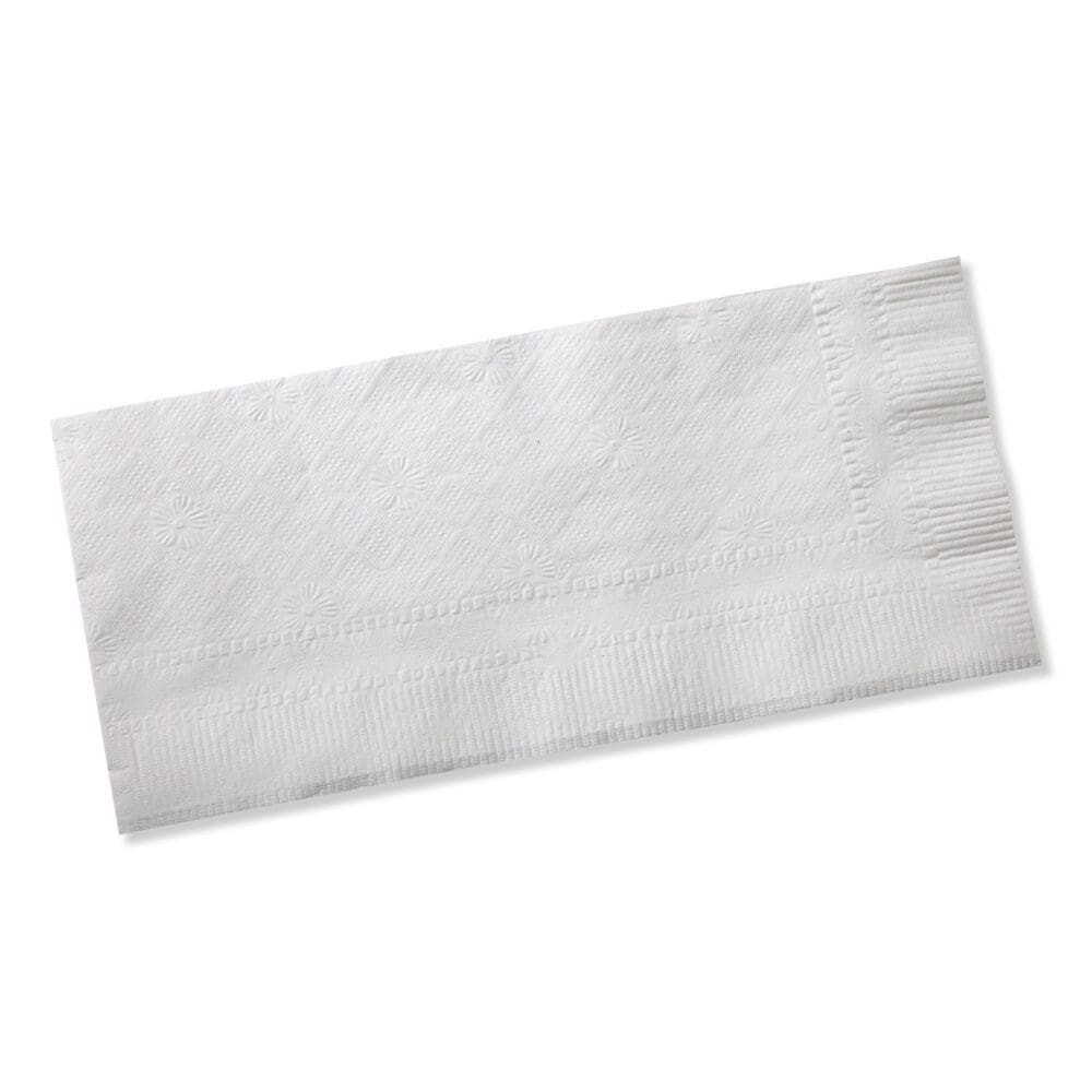 Universal Dinner Napkins, 1-Ply, 15" x 17", 1/8 Fold, White, 3000/Carton - Image 6