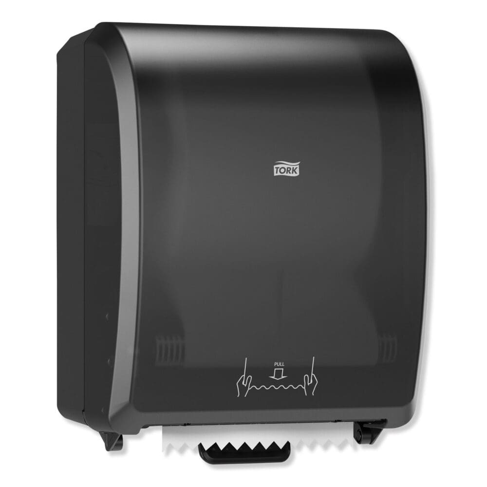 Mechanical Hand Towel Roll Dispenser, H80 System, 12.32 x 9.32 x 15.95, Black - Image 7