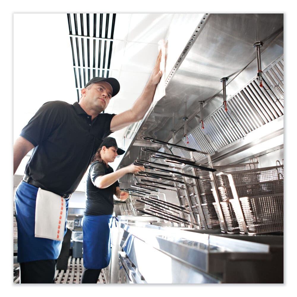 Foodservice Cloth, 13 x 24, White, 150/Carton - Image 5