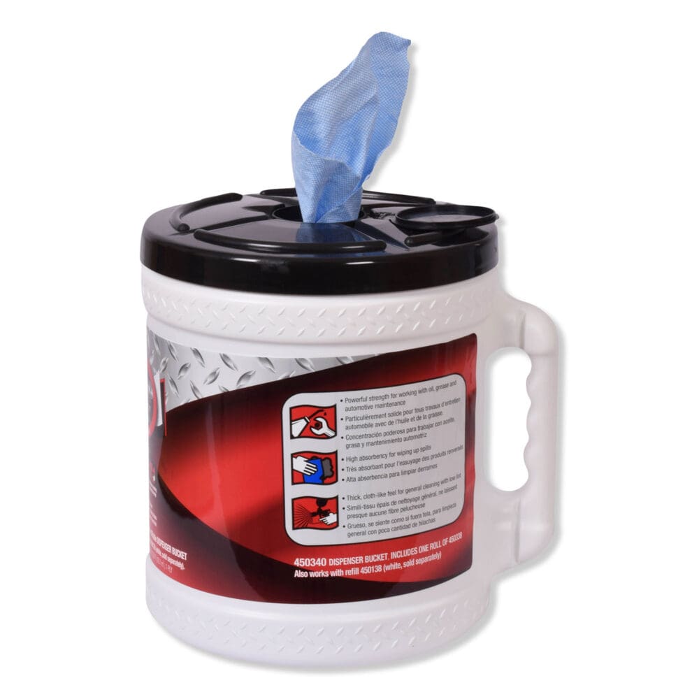 Advanced ShopMax Wiper 450, 8.5 x 10, Blue, 200/Bucket, 2 Buckets/Carton - Image 5