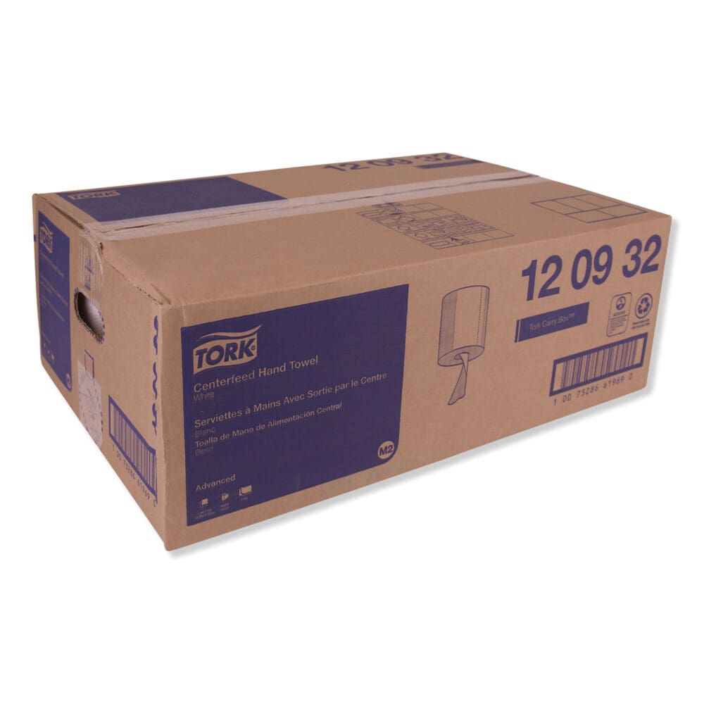 Centerfeed Hand Towel, 2-Ply, 7.6 x 11.8, White, 500/Roll, 6 Rolls/Carton - Image 8