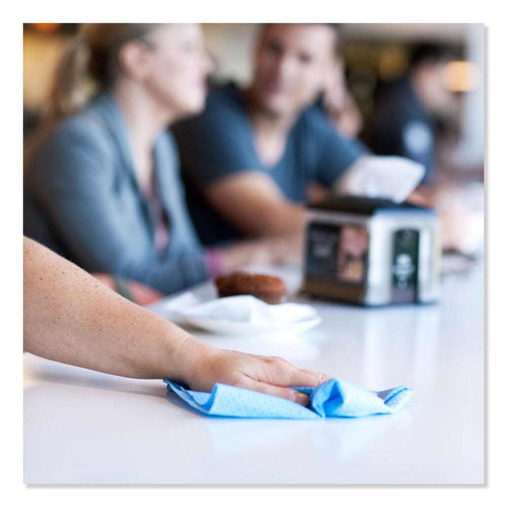 Foodservice Cloth, 13 x 21, Blue, 150/Carton - Image 6