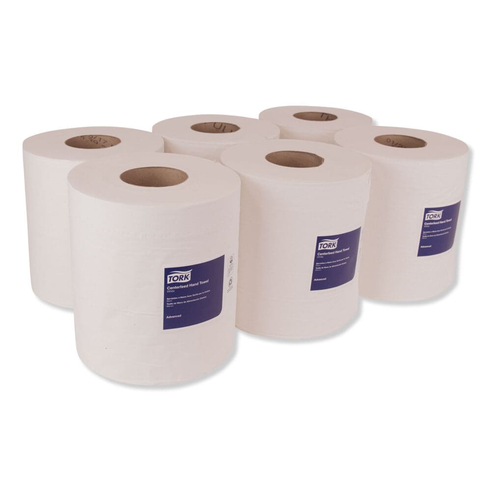 Advanced Centerfeed Hand Towel, 2-Ply, 8.25 x 11.8, White, 610/Roll, 6/Carton - Image 7