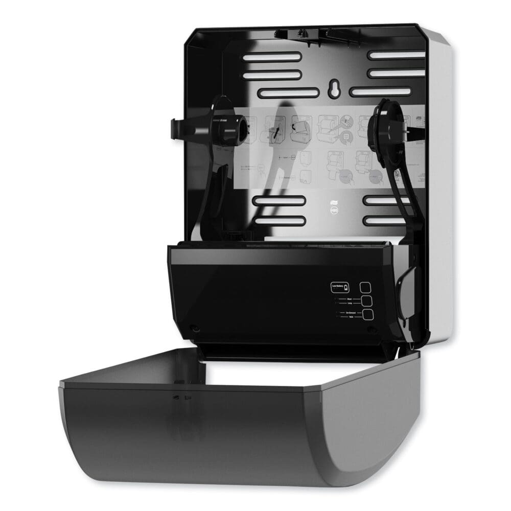 Electronic Hand Towel Roll Dispenser, 8" Roll, 12.32 x 9.32 x 15.95, Black - Image 4