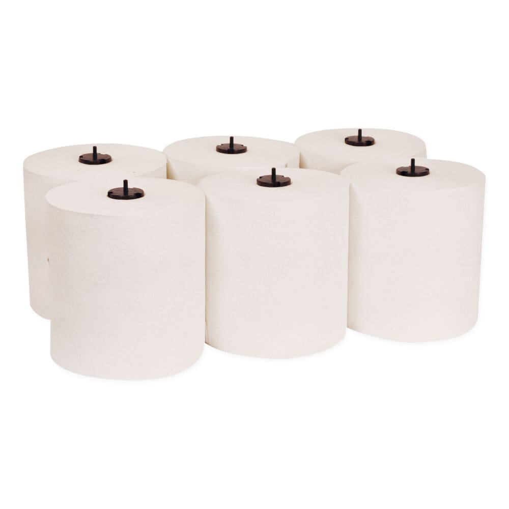 Premium Soft Matic Hand Towel Roll, 2-Ply, 7.7 x 575 ft, White, 704/Roll, 6 Rolls/Carton - Image 6