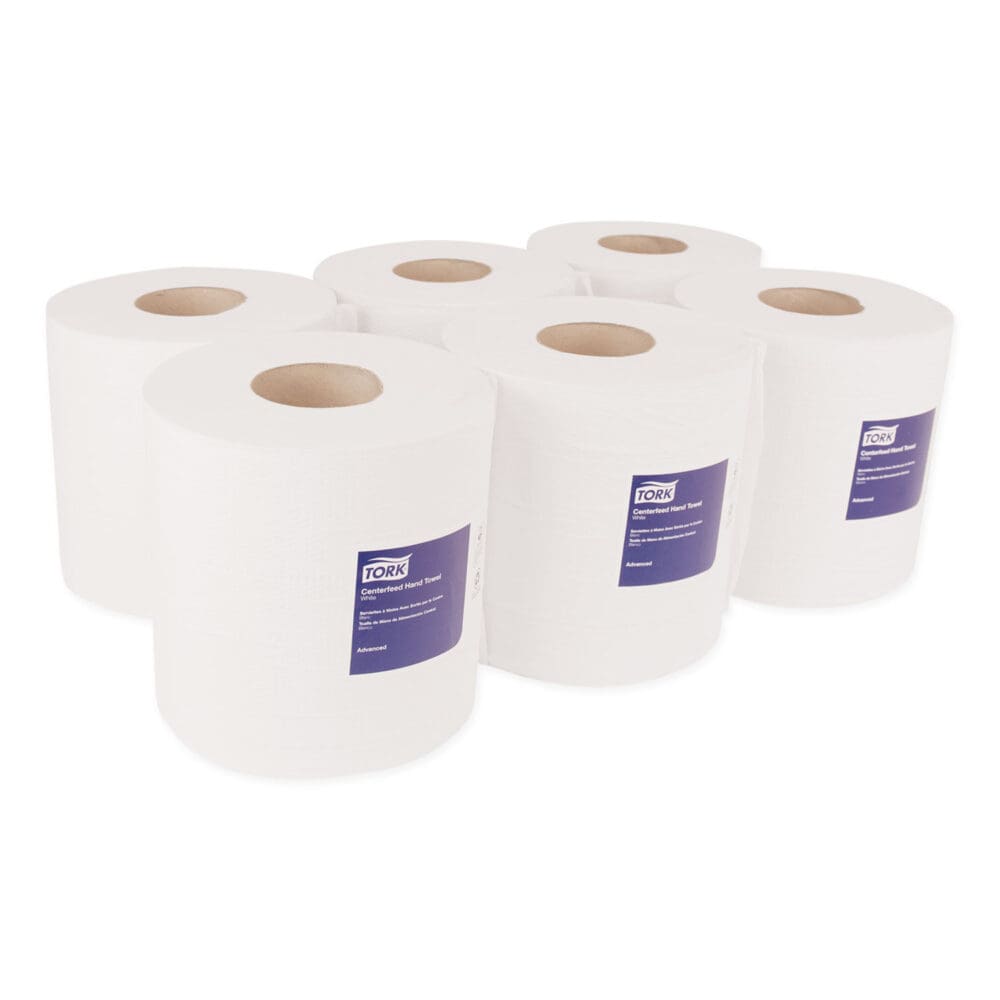 Centerfeed Hand Towel, 2-Ply, 7.6 x 11.8, White, 500/Roll, 6 Rolls/Carton - Image 7