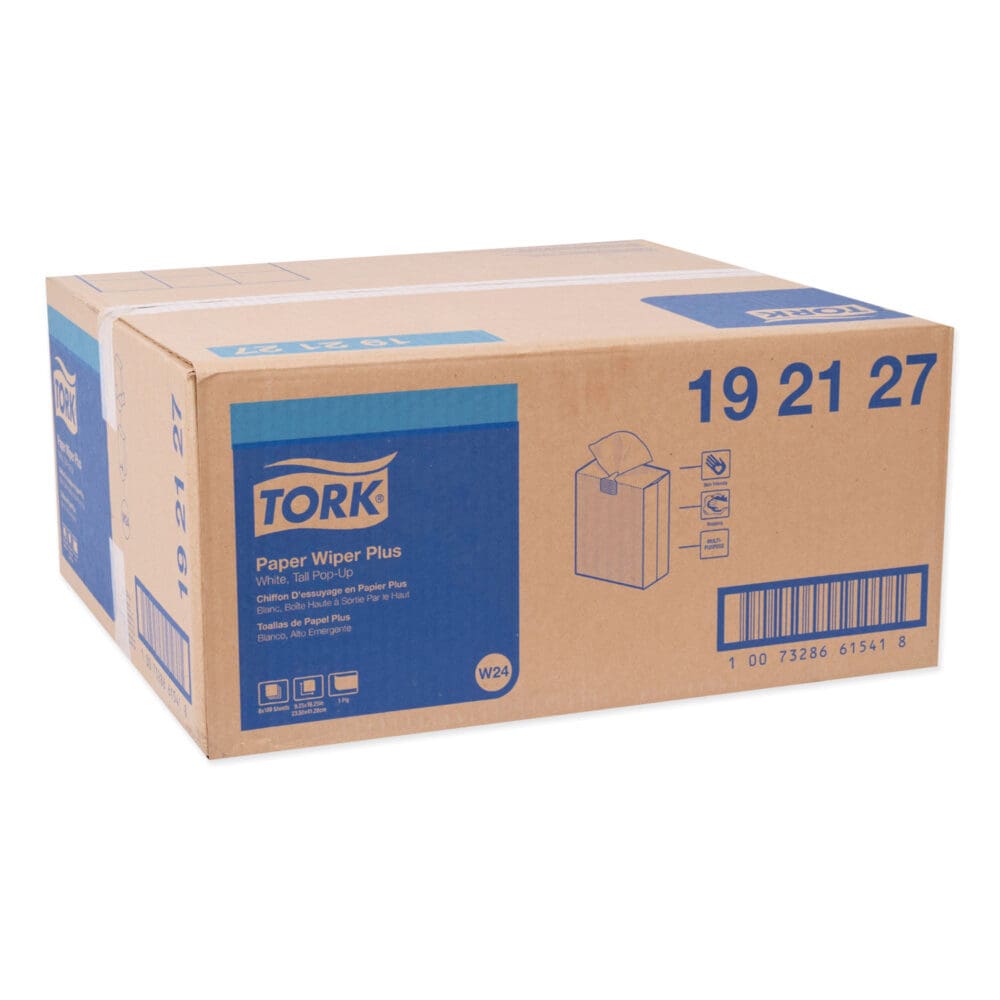 Multipurpose Paper Wiper, 9.25 x 16.25, White, 100/Box, 8 Boxes/Carton - Image 7