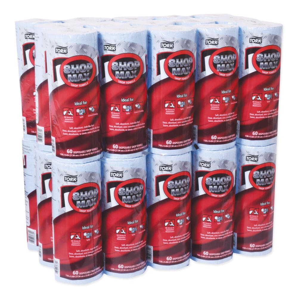 Advanced ShopMax Wiper 450, 11 x 9.4, Blue, 60/Roll, 30 Rolls/Carton - Image 6