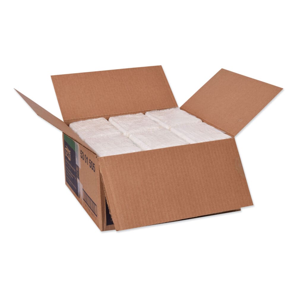 Heavy-Duty Cleaning Cloth, 12.6 x 13, White, 50/Pack, 6 Packs/Carton - Image 2