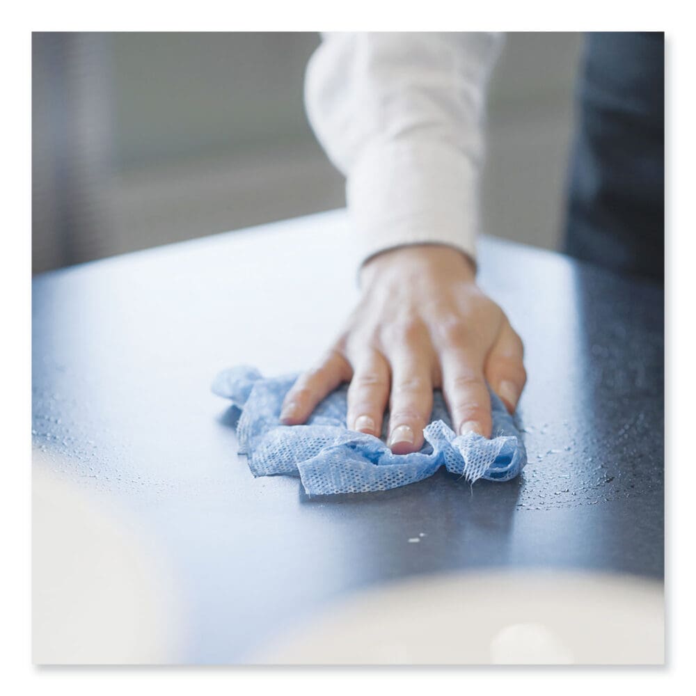 Foodservice Cloth, 13 x 21, Blue, 240/Carton - Image 7