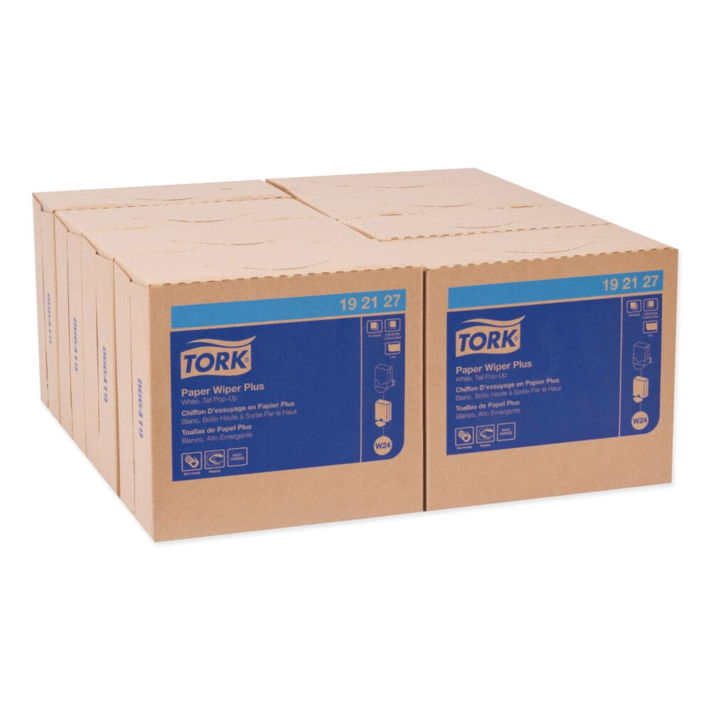 Multipurpose Paper Wiper, 9.25 x 16.25, White, 100/Box, 8 Boxes/Carton - Image 6