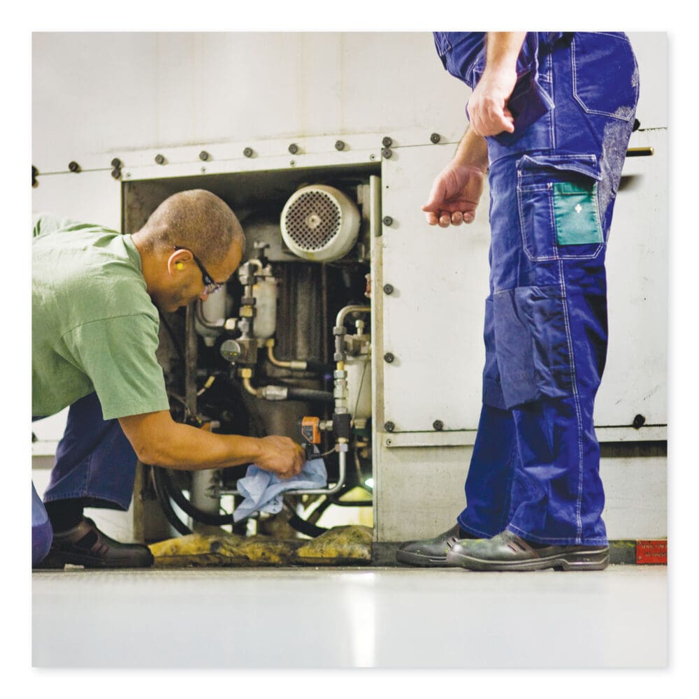 Industrial Paper Wiper, 4-Ply, 12.8 x 16.5, Unscented, Blue, 180/Carton - Image 5