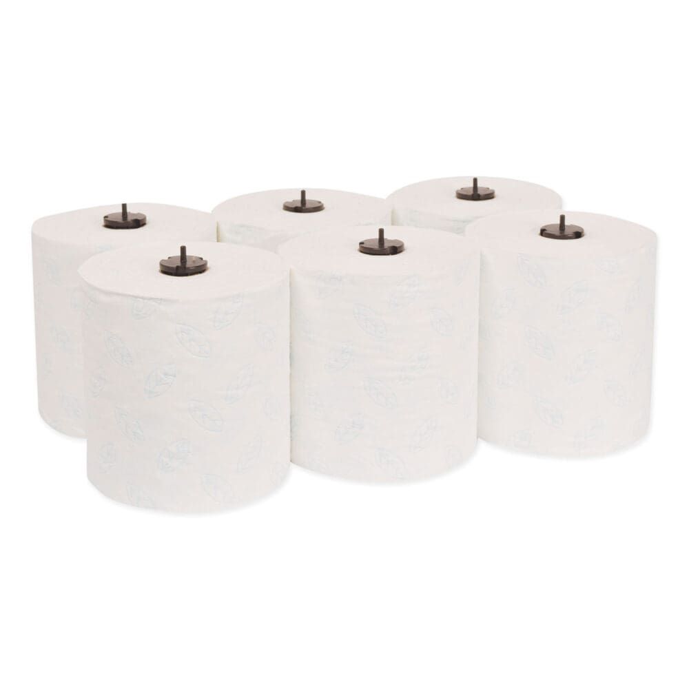 Premium Extra Soft Matic Hand Towel Roll, 2-Ply, 7.7" x 300 ft, White, 6/Carton - Image 6
