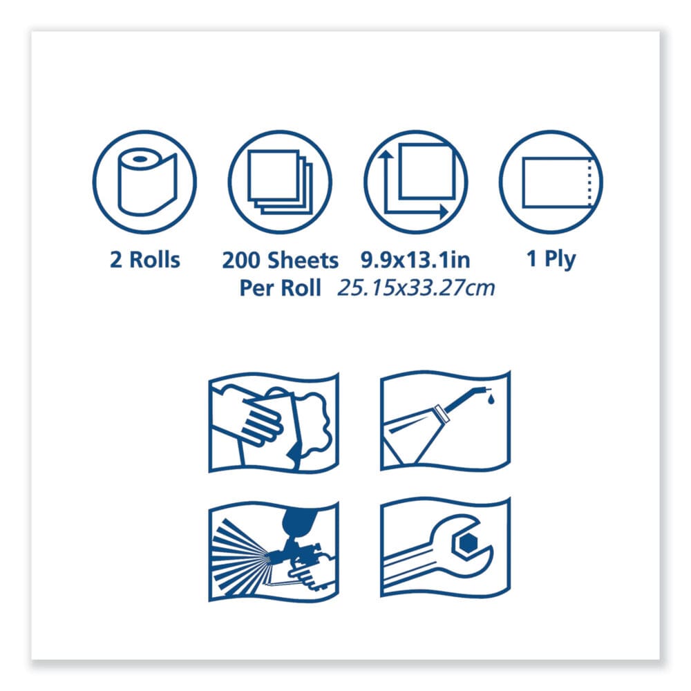 Advanced ShopMax Wiper 450, 8.5 x 10, Blue, 200/Bucket, 2 Buckets/Carton - Image 4