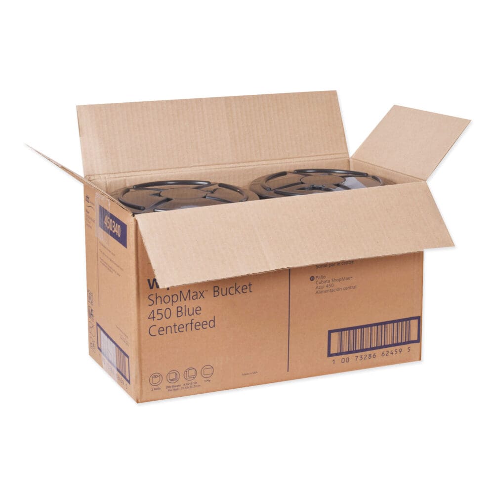 Advanced ShopMax Wiper 450, 8.5 x 10, Blue, 200/Bucket, 2 Buckets/Carton - Image 3