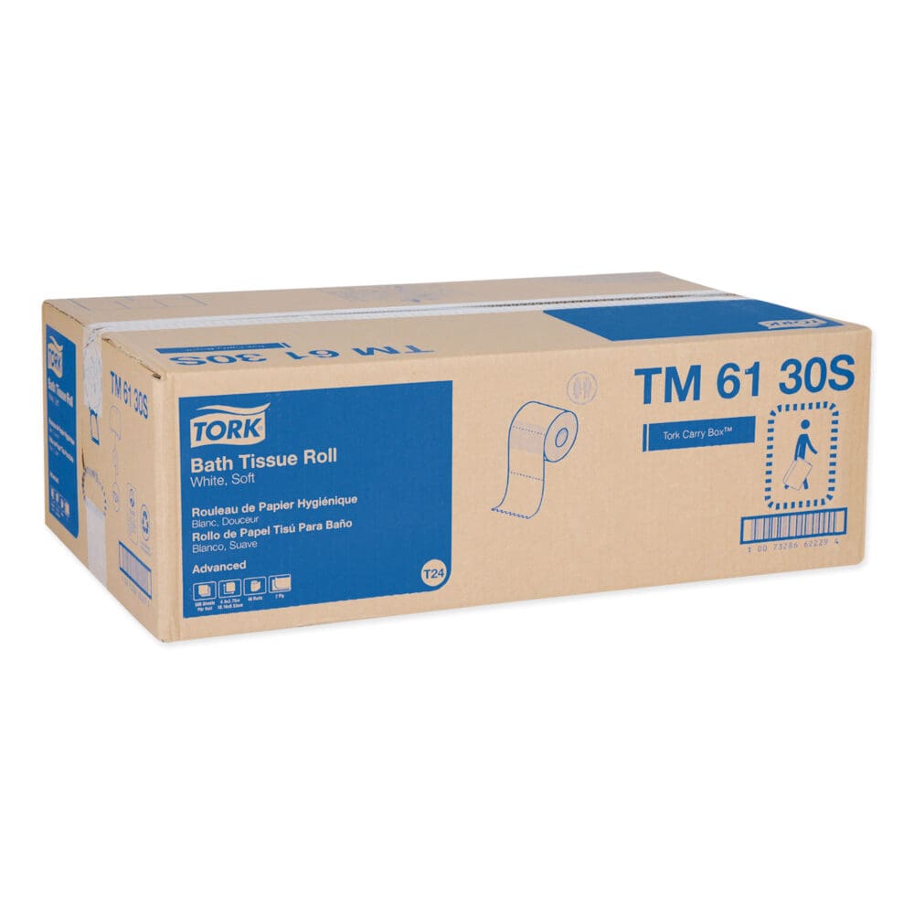 Advanced Bath Tissue, Septic Safe, 2-Ply, White, 500 Sheets/Roll, 48 Rolls/Carton - Image 2