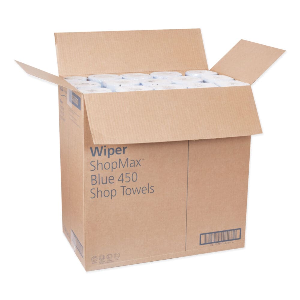 Advanced ShopMax Wiper 450, 11 x 9.4, Blue, 60/Roll, 30 Rolls/Carton - Image 2