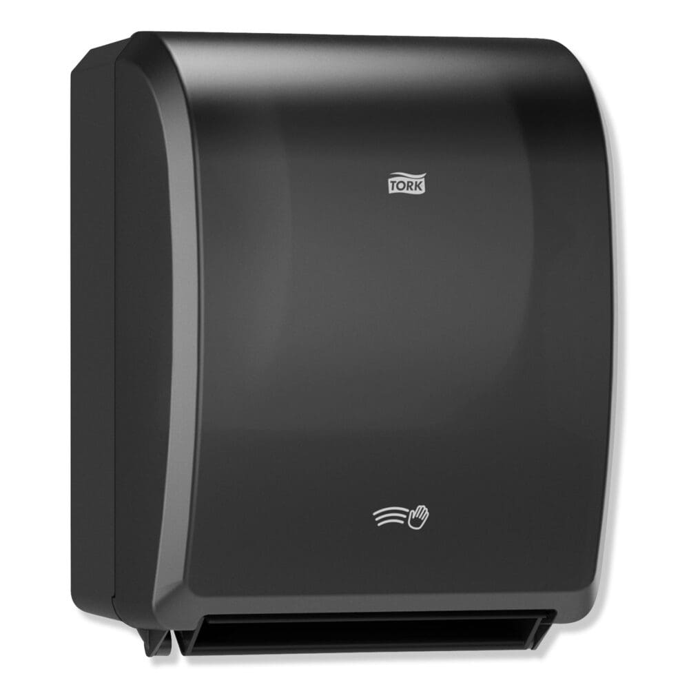 Electronic Hand Towel Roll Dispenser, 8" Roll, 12.32 x 9.32 x 15.95, Black - Image 2