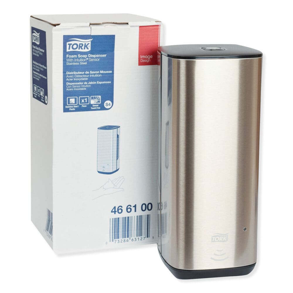 Image Design Foam Skincare Automatic Dispenser with Intuition Sensor, 1 L, 4.5 x 5.12 x 10.62, Stainless Steel - Image 3
