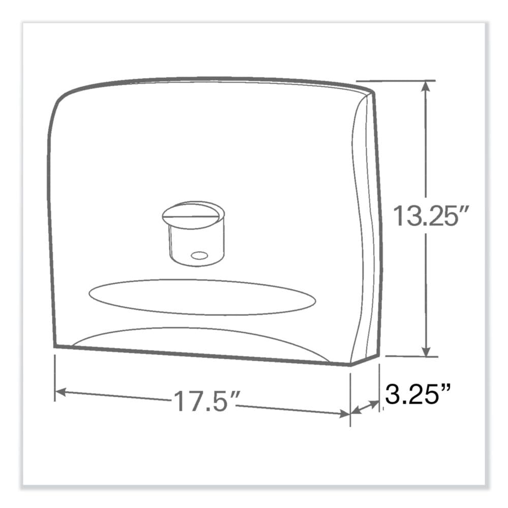 Personal Seat Cover Dispenser, 17.5 x 2.25 x 13.25, White - Image 2