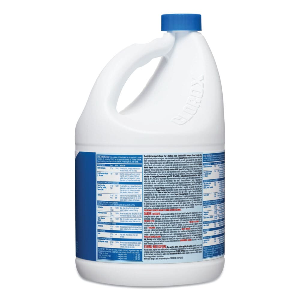 Concentrated Germicidal Bleach, Regular, 121 oz Bottle, 3/Carton - Image 5