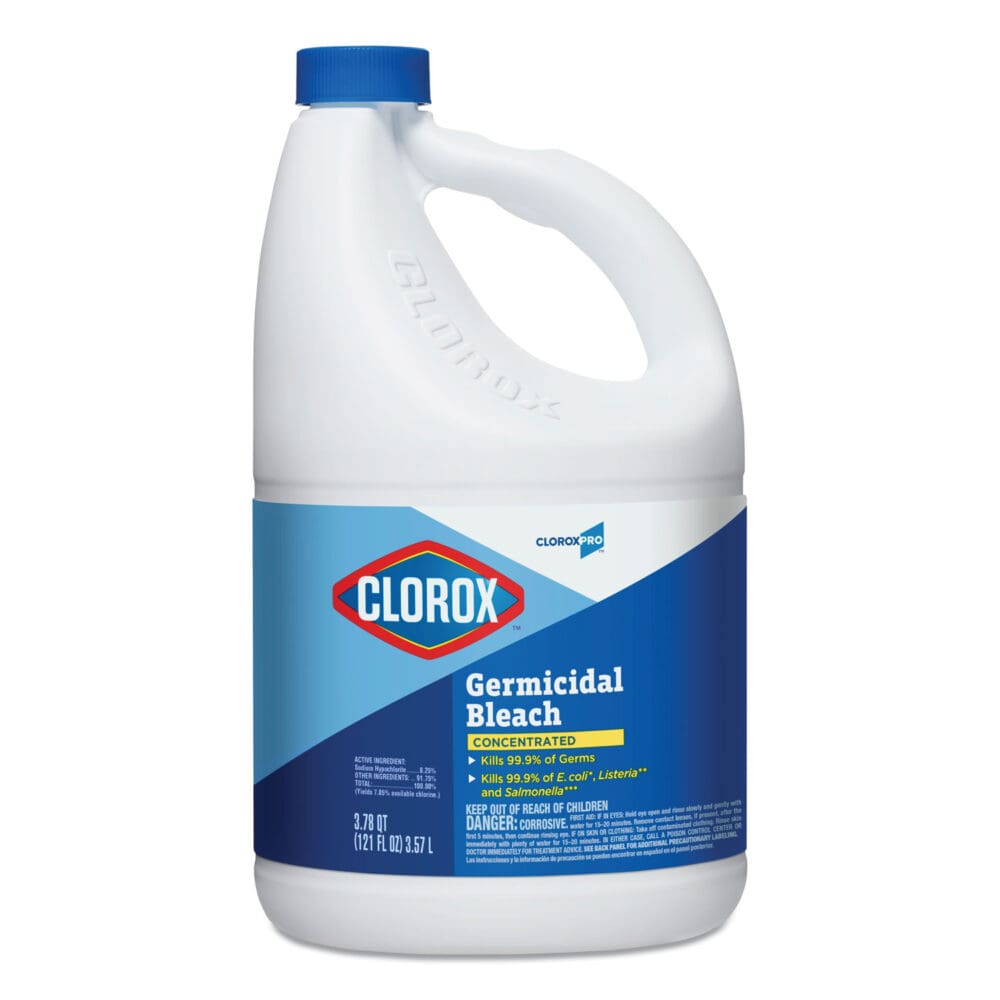 Concentrated Germicidal Bleach, Regular, 121 oz Bottle, 3/Carton - Image 7