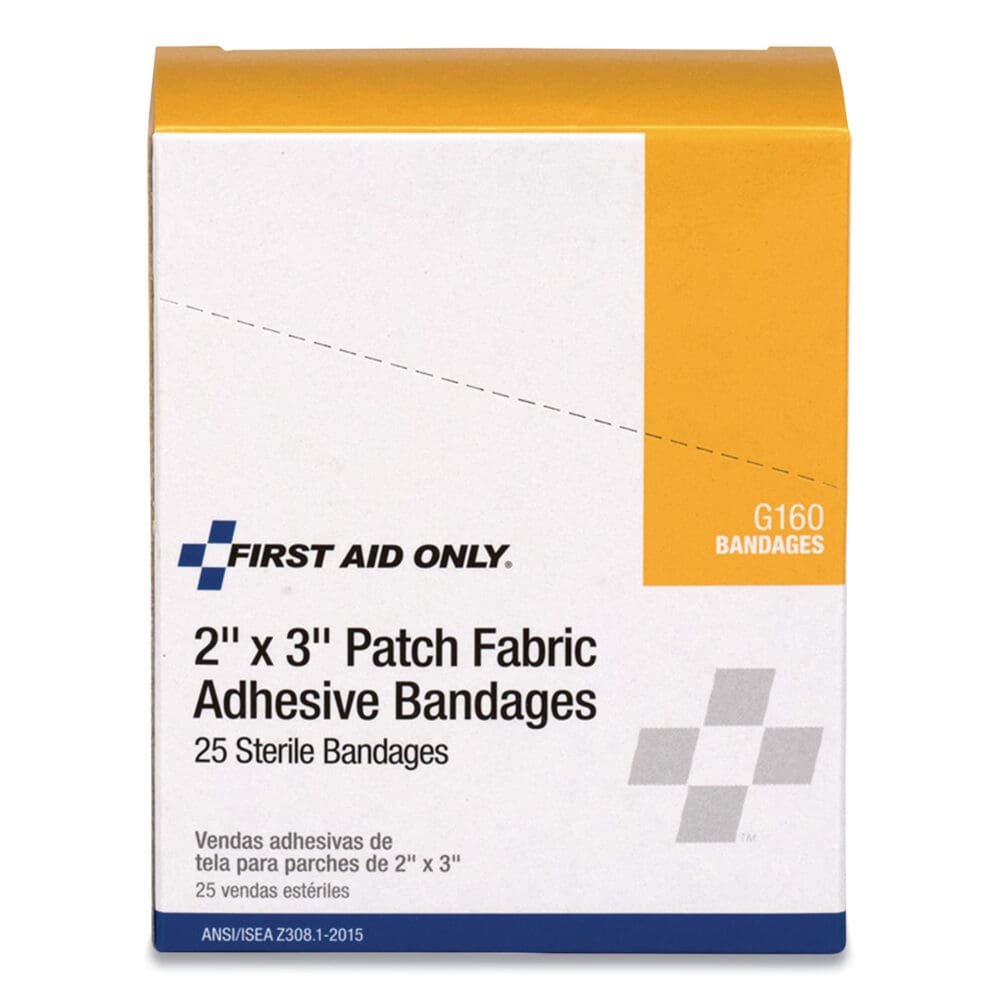 Heavy Woven Adhesive Bandages, Strip, 2 x 3, 25/Box - Image 2