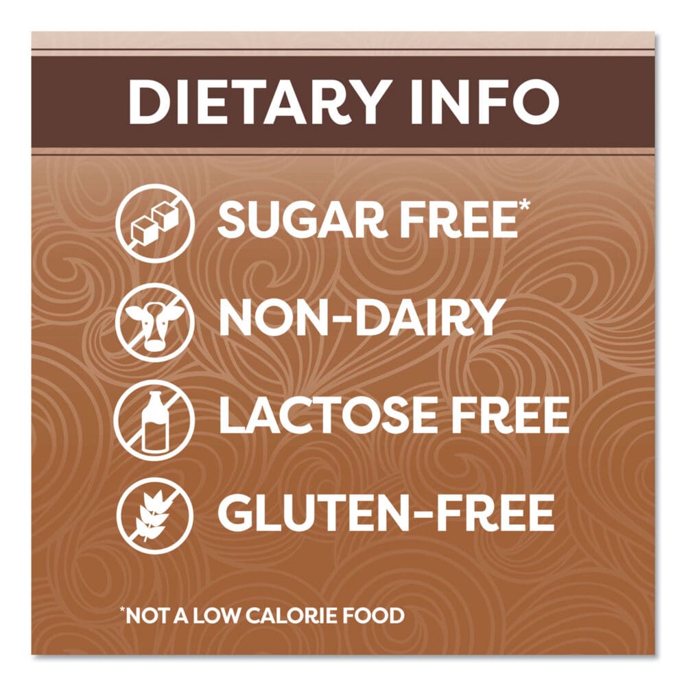 Sugar Free Chocolate Creme Powdered Creamer, 10.2 oz, 6/Carton - Image 4