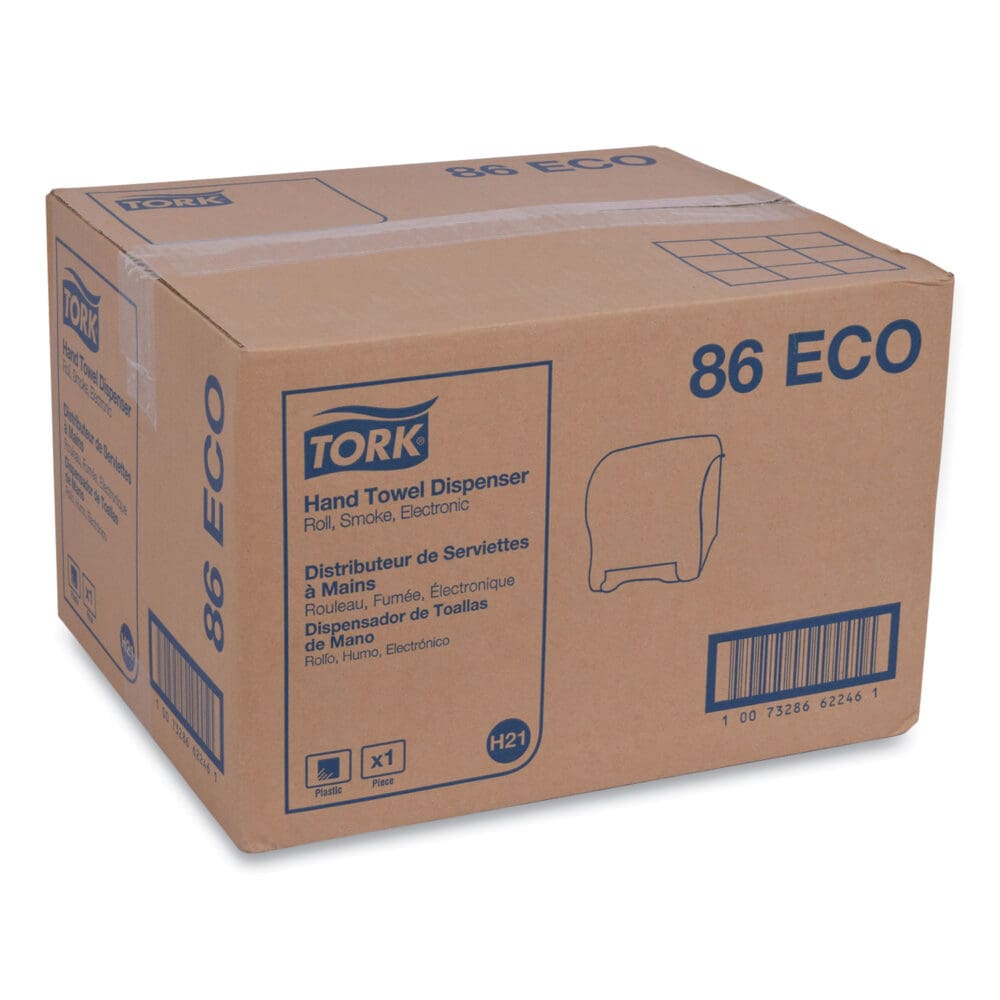 Hand Towel Dispenser, Electronic, 11.78 x 9.12 x 14.39, Translucent Smoke - Image 8