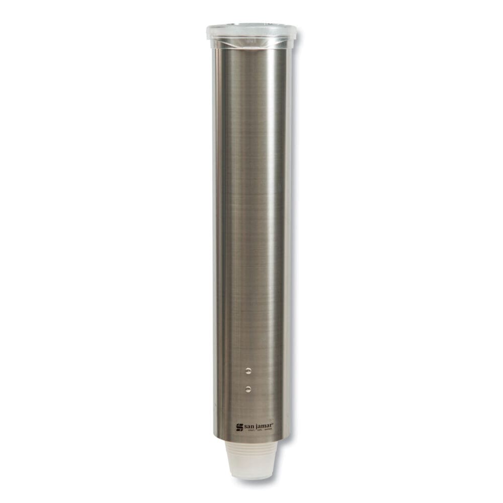Small Pull-Type Water Cup Dispenser, For 5 oz Cups, Stainless Steel - Image 3
