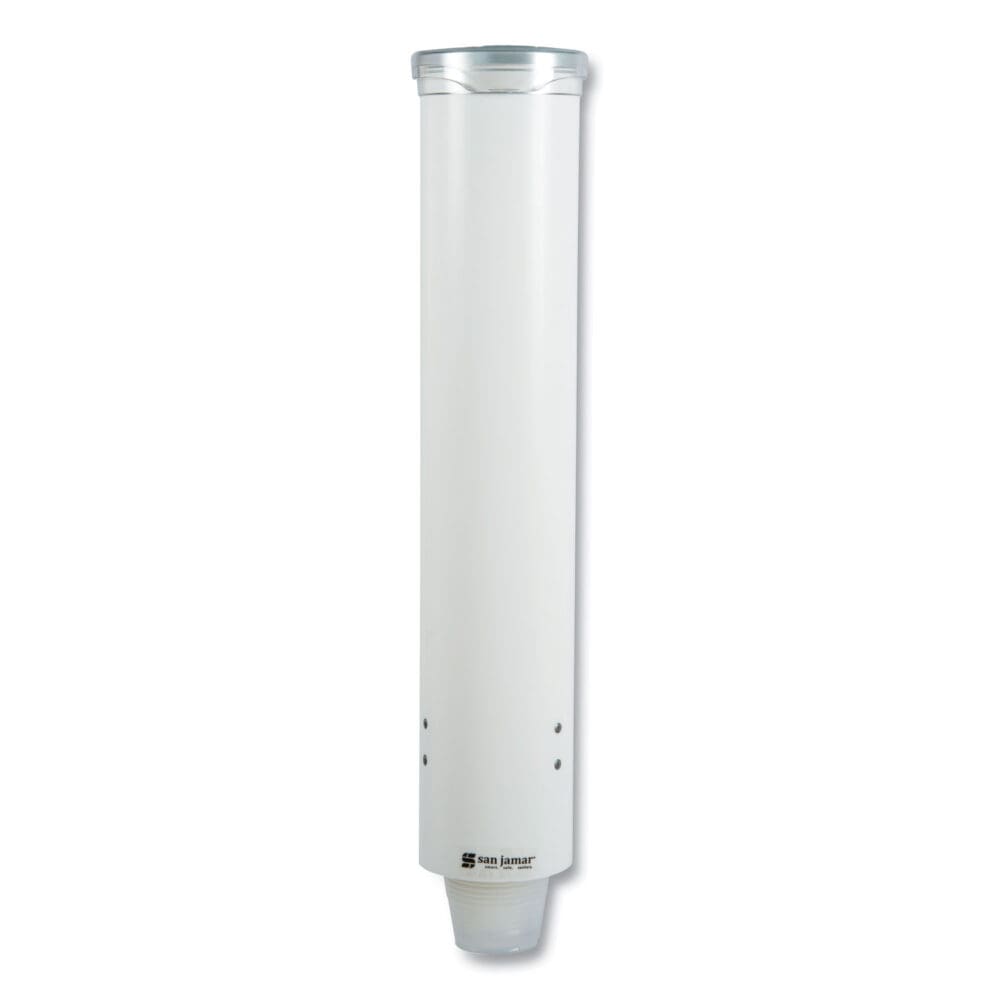 Small Pull-Type Water Cup Dispenser, For 5 oz Cups, White - Image 2