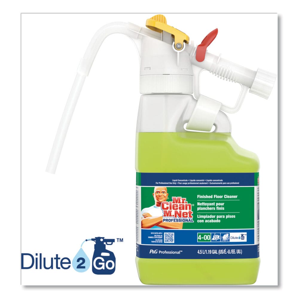 Dilute 2 Go, Mr Clean Finished Floor Cleaner, Lemon Scent, 4.5 L Jug, 1/Carton - Image 9