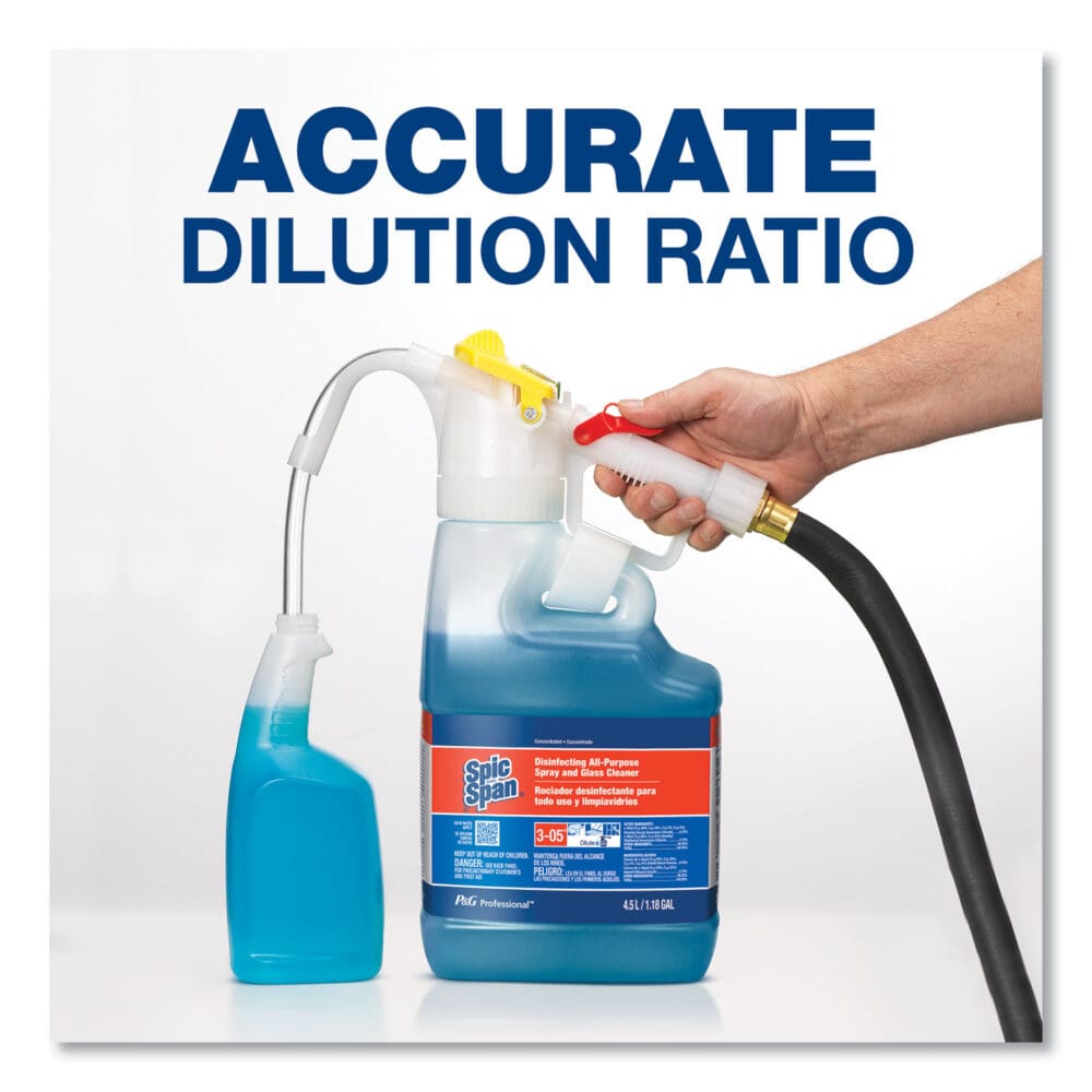 Dilute 2 Go, Spic and Span Disinfecting All-Purpose Spray and Glass Cleaner, Fresh Scent, , 4.5 L Jug, 1/Carton - Image 3