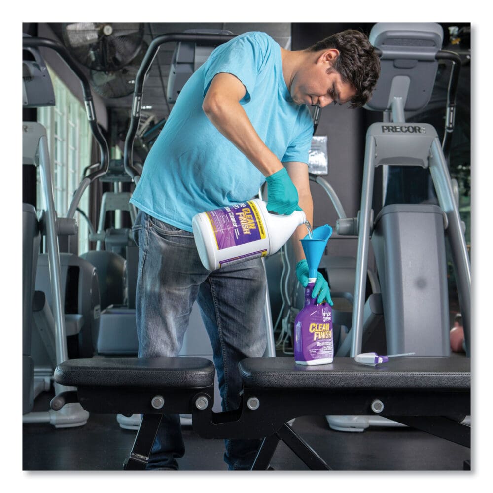 Clean Finish Disinfectant Cleaner, 1 gal Bottle, Herbal, 4/CT - Image 2
