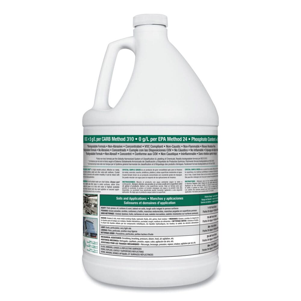 Crystal Industrial Cleaner/Degreaser, 1 gal Bottle, 6/Carton - Image 2