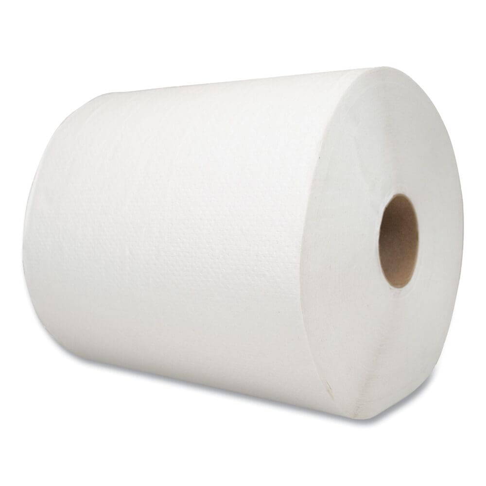 Morsoft Universal Roll Towels, 1-Ply, 8" x 700 ft, White, 6 Rolls/Carton - Image 5