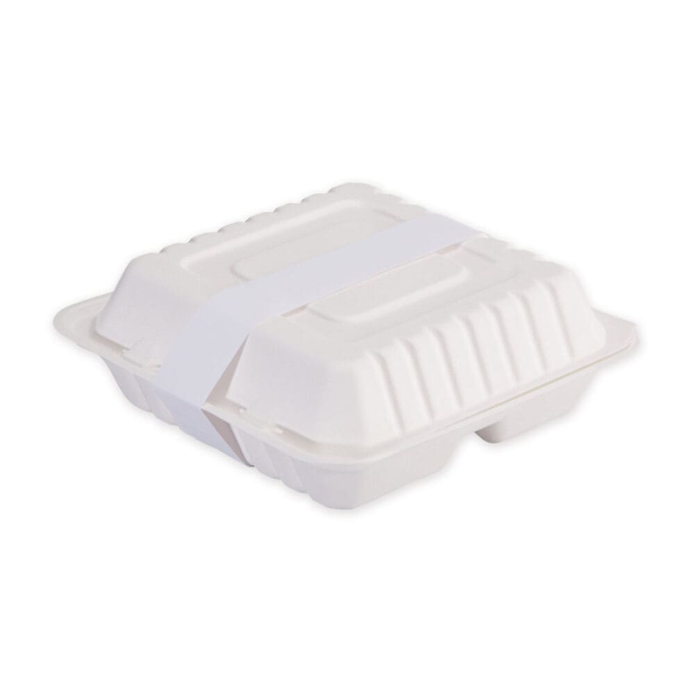 Peel and Seal Tamper Evident Food Container Bands, 1.5" x 24", White, Paper, 2,500/Carton - Image 3