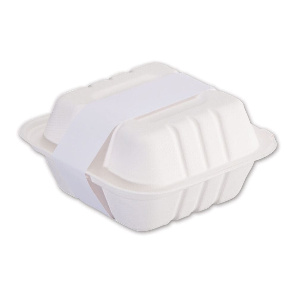 Peel and Seal Tamper Evident Food Container Bands, 1.5" x 24", White, Paper, 2,500/Carton - Image 2
