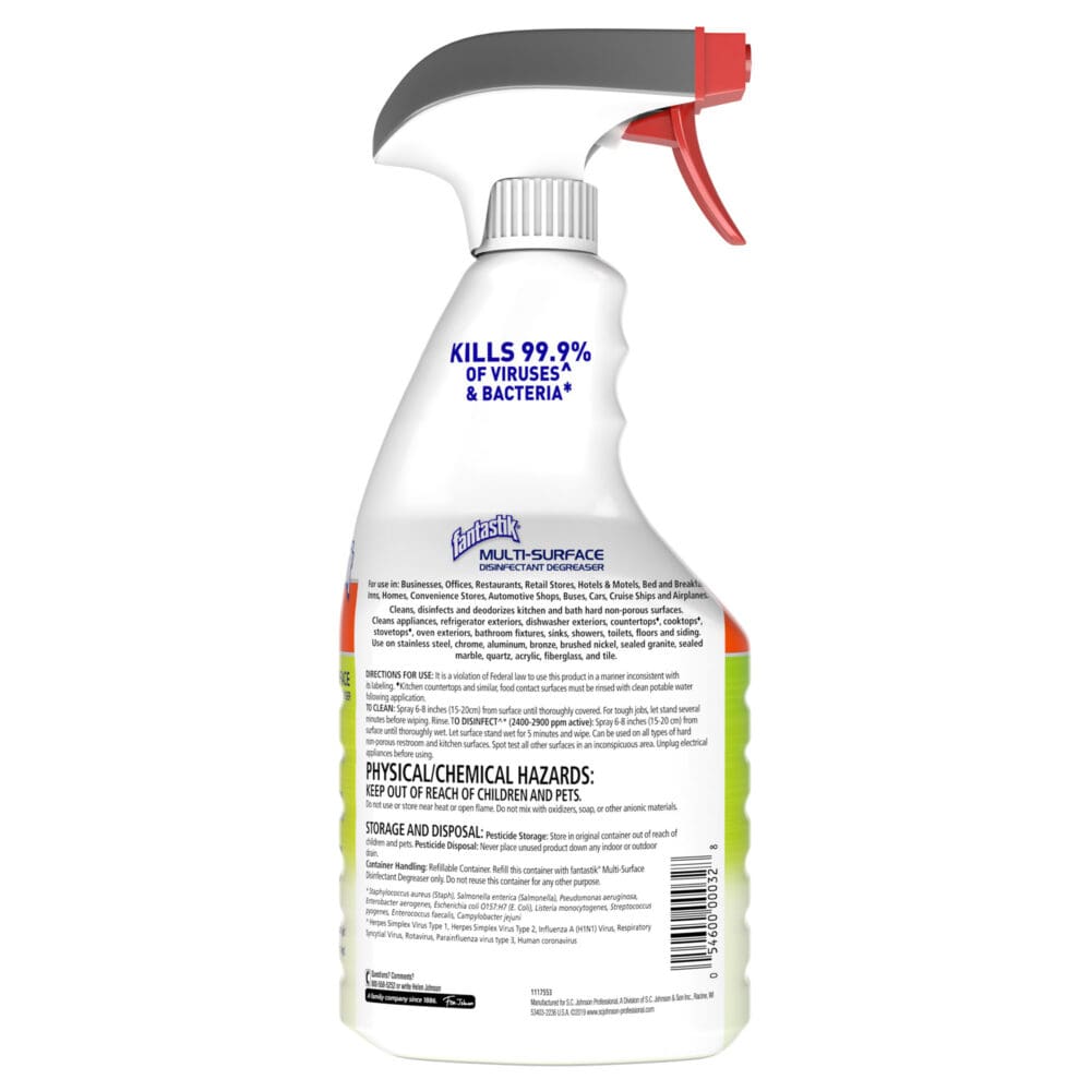Multi-Surface Disinfectant Degreaser, Herbal, 32 oz Spray Bottle, 8/Carton - Image 3