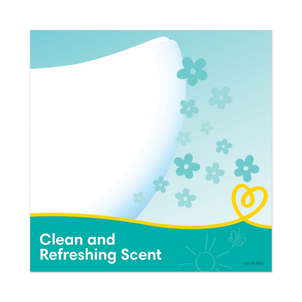 Complete Clean Baby Wipes, 1-Ply, Baby Fresh, 7 x 6.8, White, 72 Wipes/Pack, 8 Packs/Carton - Image 2