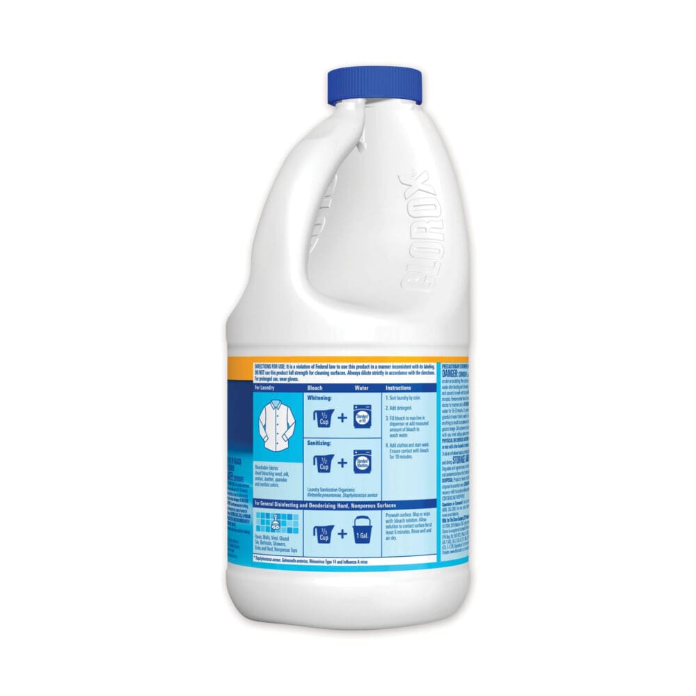 Regular Bleach with CloroMax Technology, 43 oz Bottle, 6/Carton - Image 3