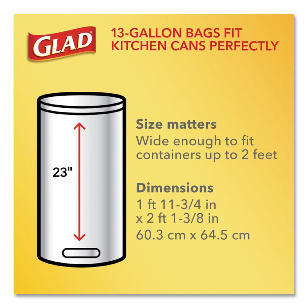 OdorShield Tall Kitchen Drawstring Bags, 13 gal, 0.95 mil, 24" x 27.38", White, 80/Box - Image 12