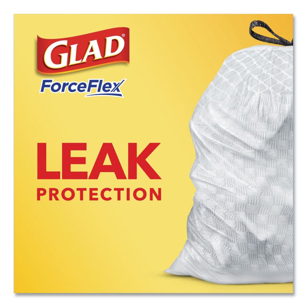 OdorShield Tall Kitchen Drawstring Bags, 13 gal, 0.95 mil, 24" x 27.38", White, 80/Box - Image 11