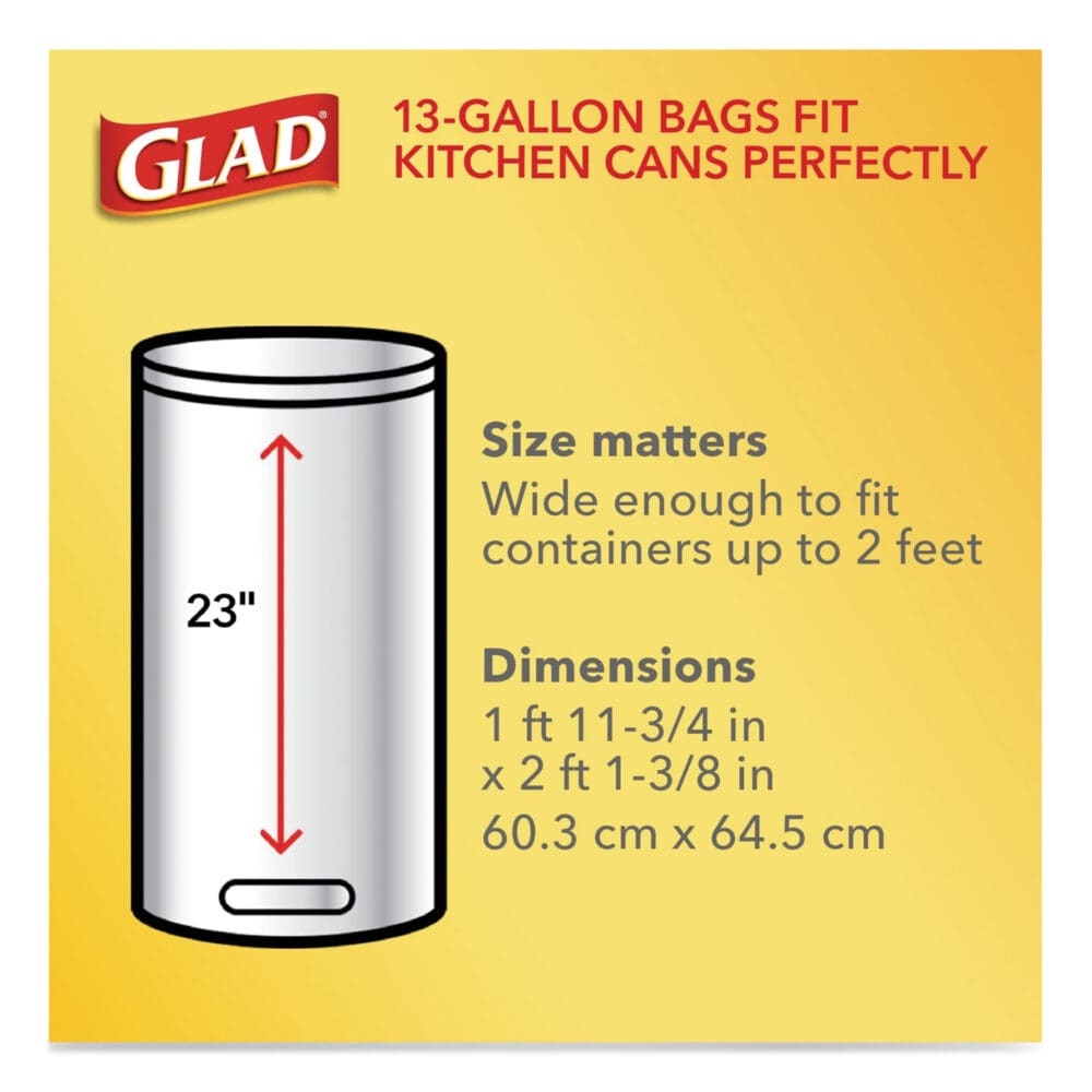 Tall Kitchen Drawstring Trash Bags, 13 gal, 0.72 mil, 23.75" x 24.88", White, 240/Carton - Image 18