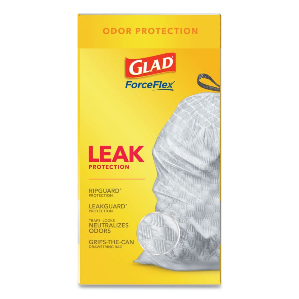 Tall Kitchen Drawstring Trash Bags, 13 gal, 0.72 mil, 23.75" x 24.88", White, 240/Carton - Image 8