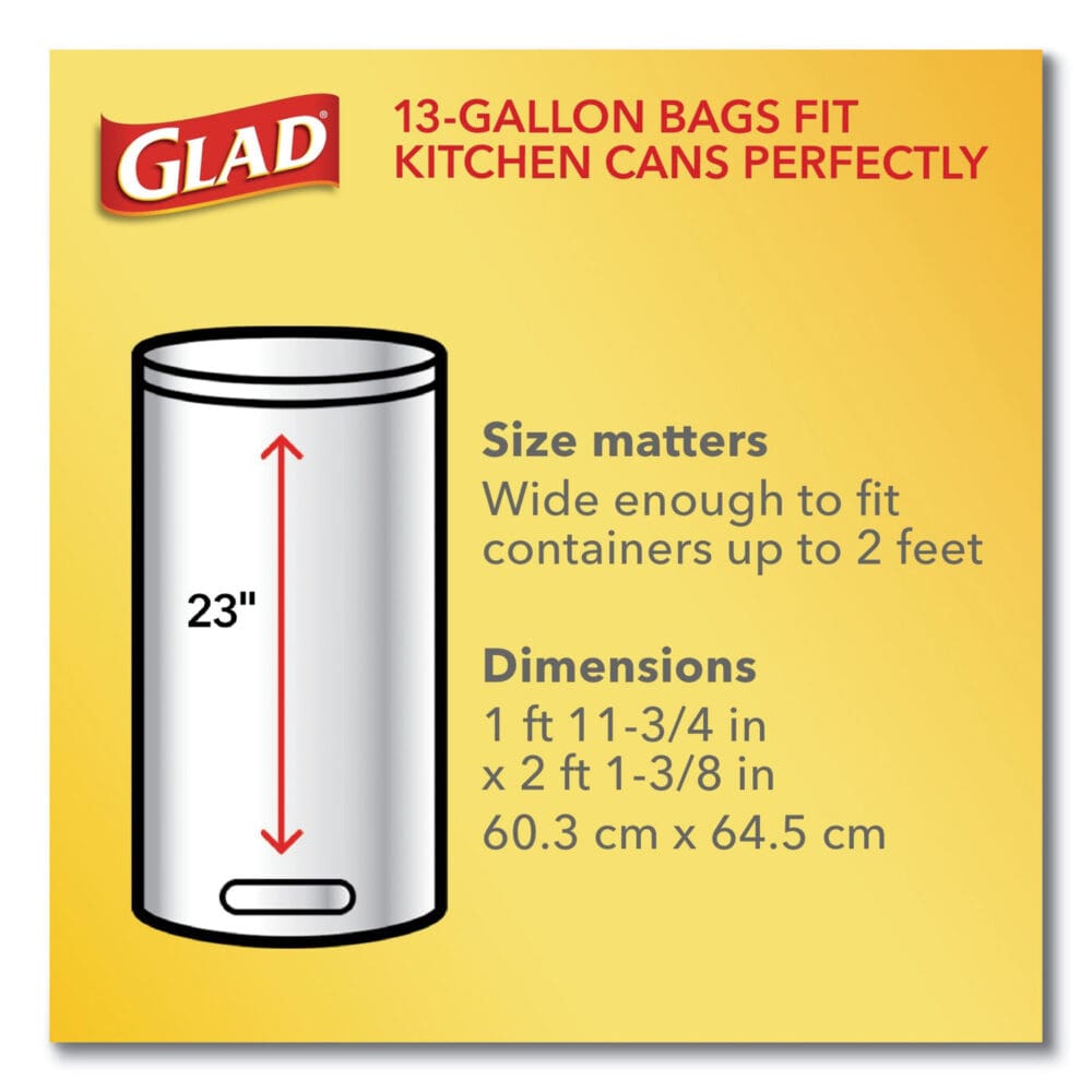 OdorShield Tall Kitchen Drawstring Bags, 13 gal, 0.72 mil, 24" x 27.38", White, 80 Bags/Box, 3 Boxes/Carton - Image 17