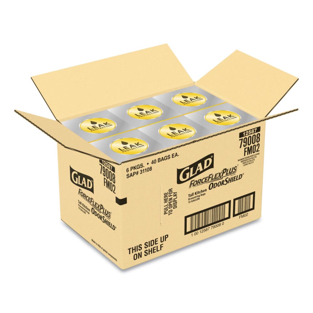 Tall Kitchen Drawstring Trash Bags, 13 gal, 0.72 mil, 23.75" x 24.88", White, 240/Carton - Image 16