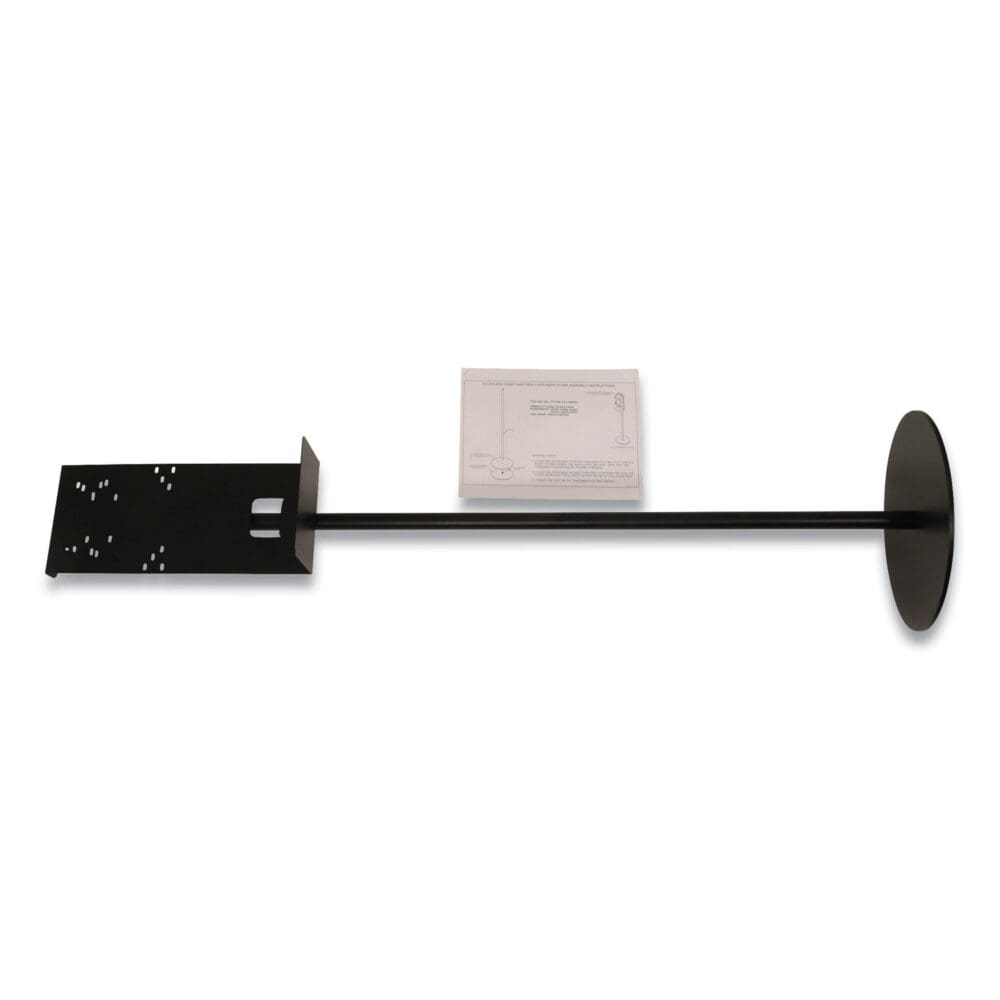 Hand Sanitizer Stand, 12" dia x 48" h, Black - Image 9