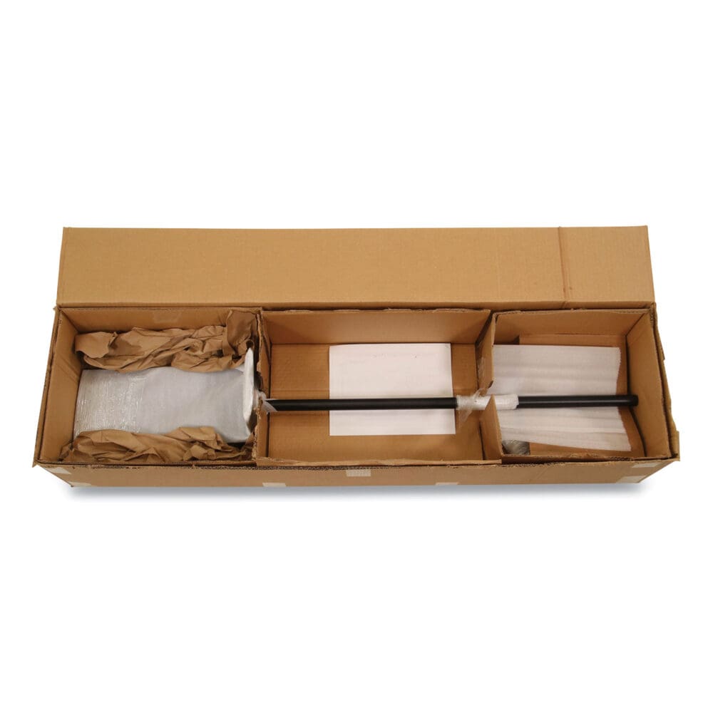 Hand Sanitizer Stand, 12" dia x 48" h, Black - Image 5